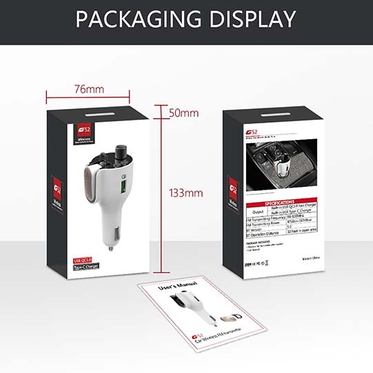 Handsfree Car Kit FM Transmitter BT Earphone MP3 Player Handsfree Car Kit FM Transmitter BT Earphone MP3 Player